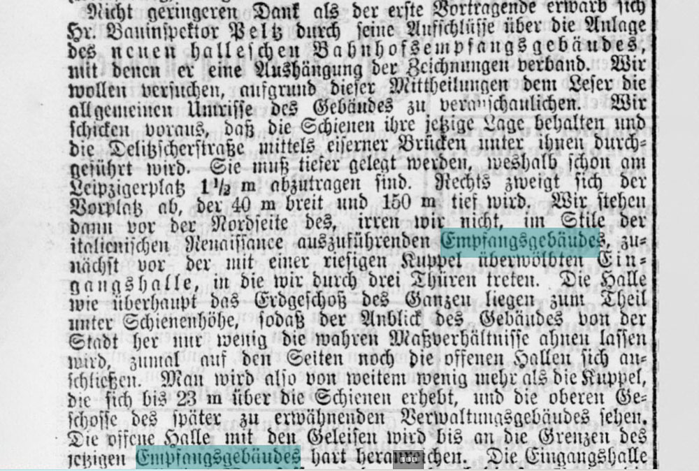 Ausschnitt aus Saale Zeitung 04.02.1888 über den Vortrag von Friedrich Pelz